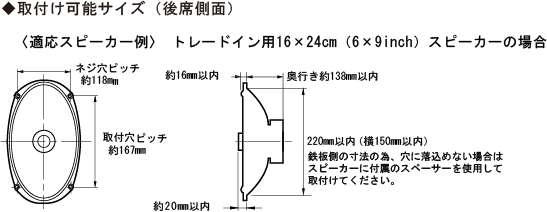 取付け可能サイズ